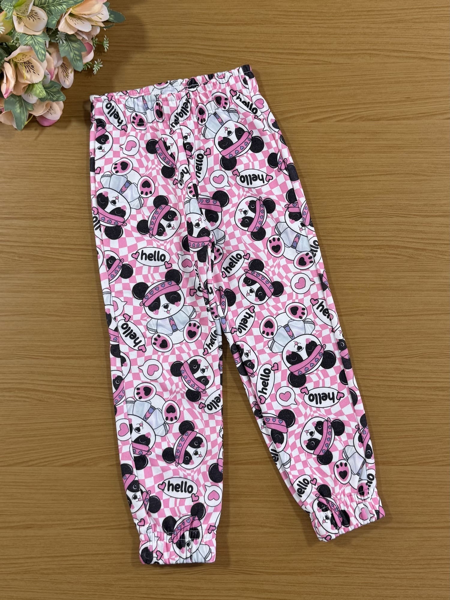 Conjunto Infantil Cinti Inverno Calça e Jaqueta Flanelada Panda