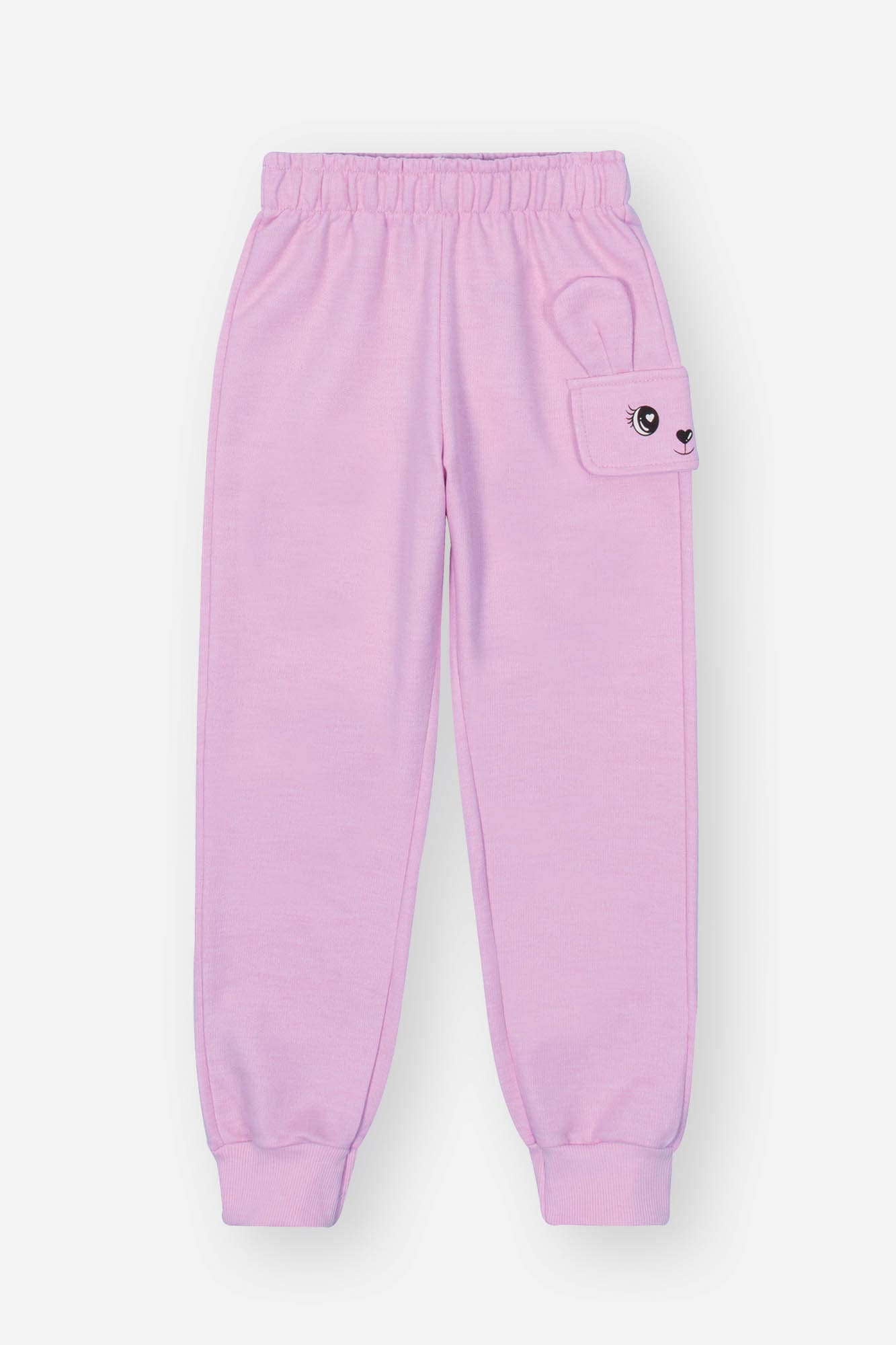Conjunto Infantil Cinti Inverno com Calça e Casaco Lilás Coelhinha com Strass