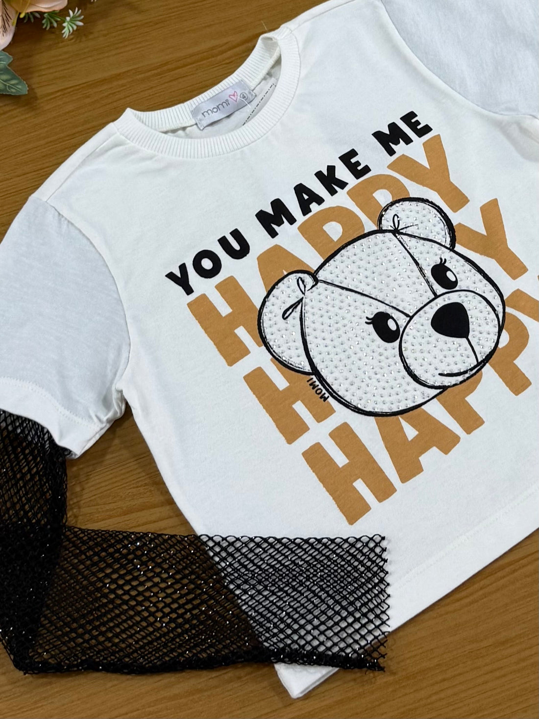 Blusa Infantil Momi Inverno Manga Longa Urso