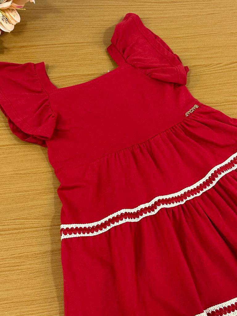 Vestido Infantil Momi Verão Vermelho
