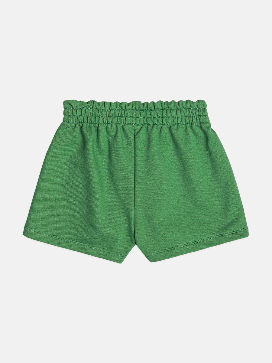 Shorts Infantil Menina Momi Verde com Strass