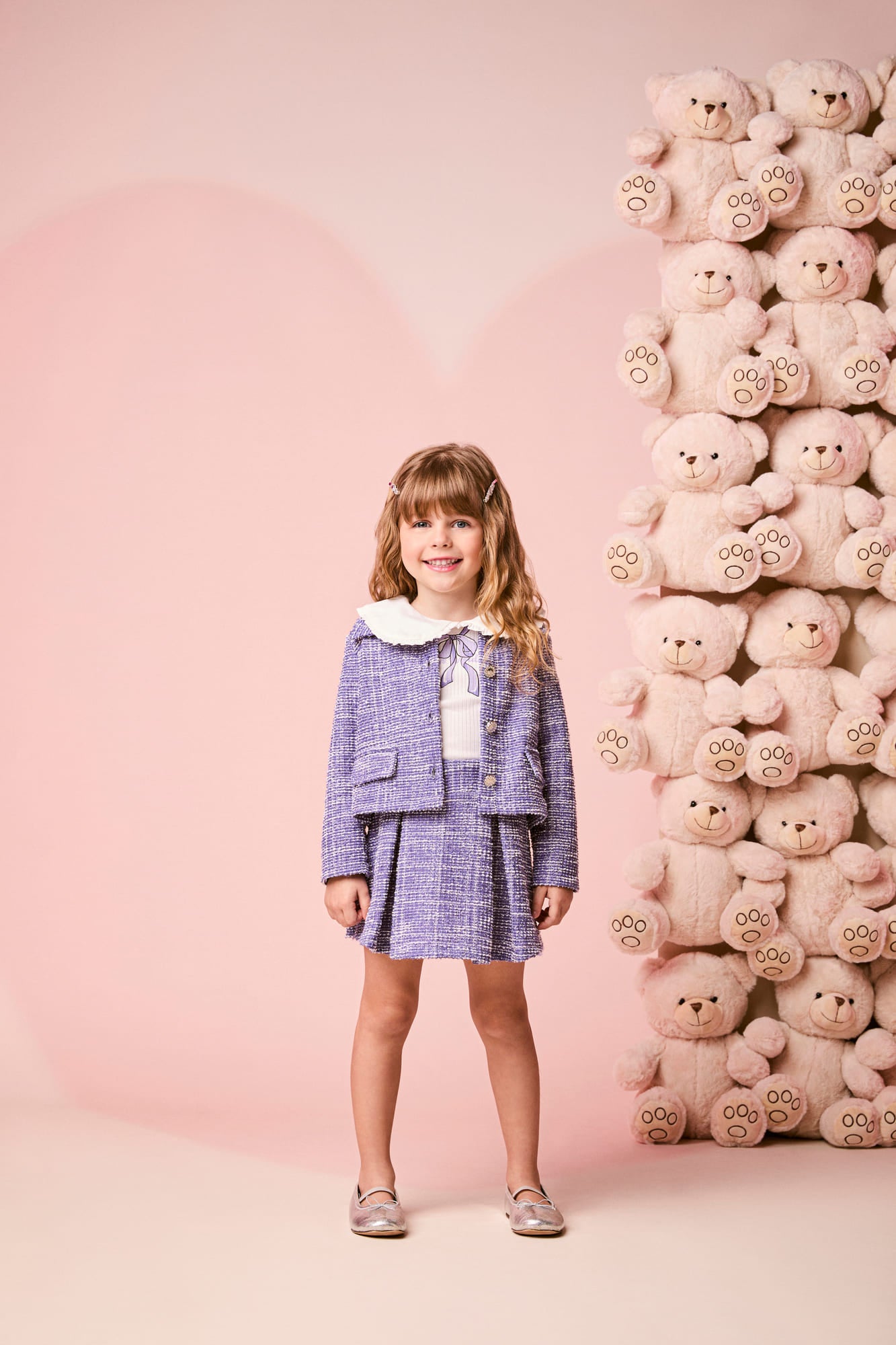 Jaqueta Infantil Momi Inverno Lilás com Brilho