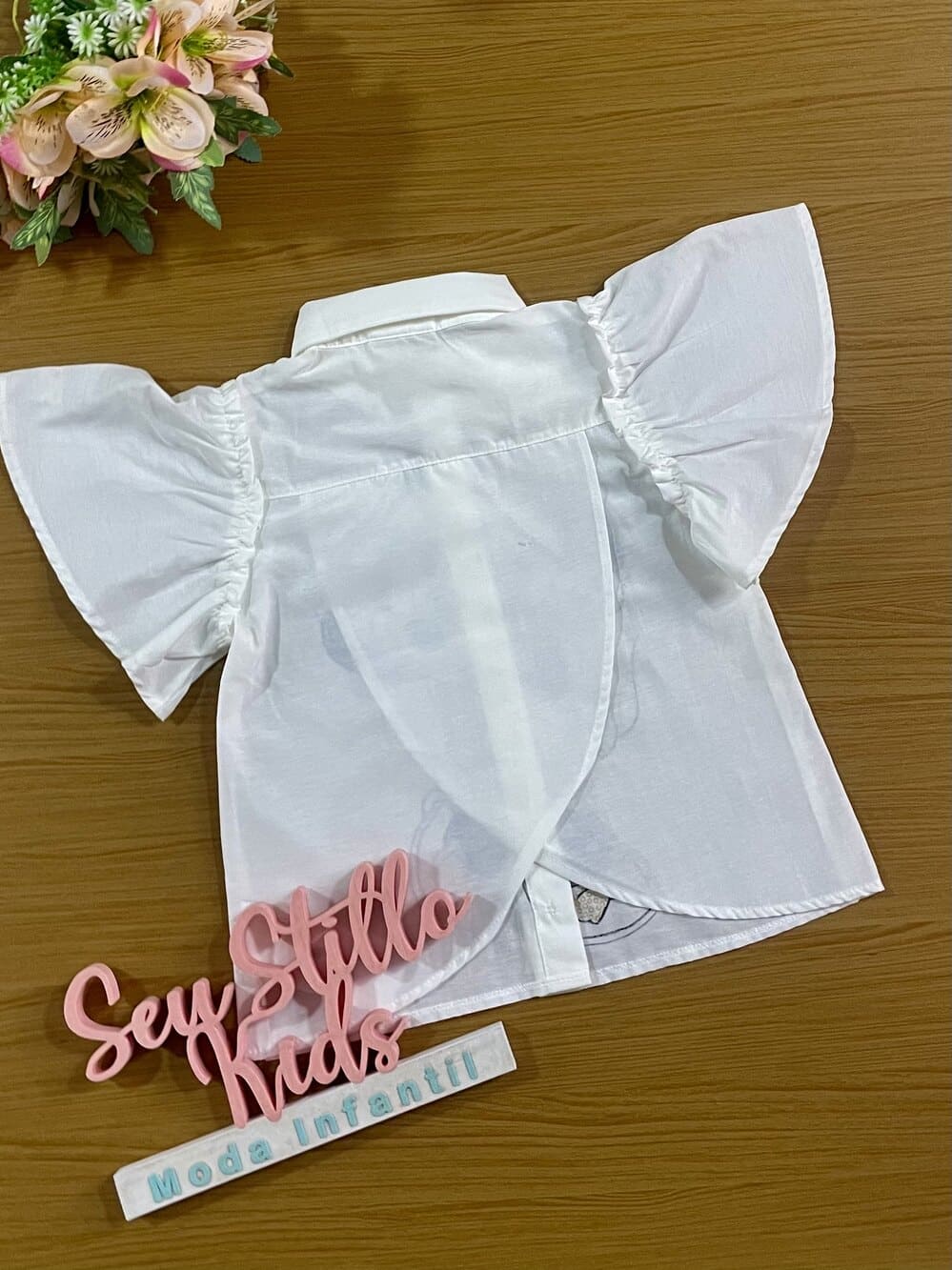 Blusa Infantil Animê Verão Minnie Disney Dourada