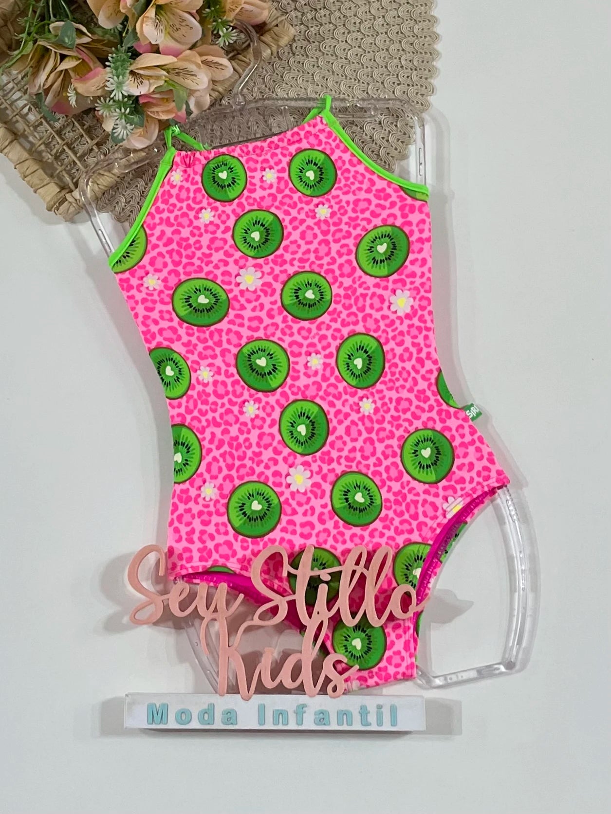 Maiô Infantil Siri Kids Rosa Lara Kiwi 43046