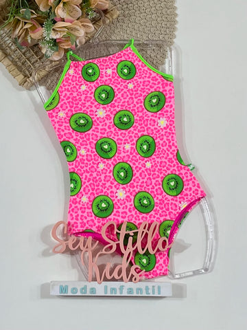 Maiô Infantil Siri Kids Rosa Lara Kiwi 43046