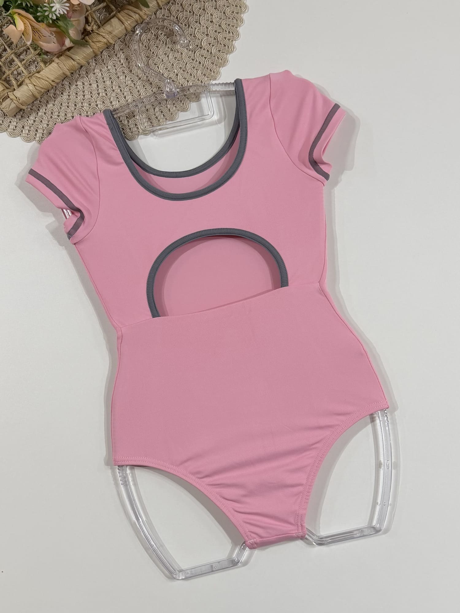 Body Infantil Siri Kids Sport Sara Ballet Rosa 42648