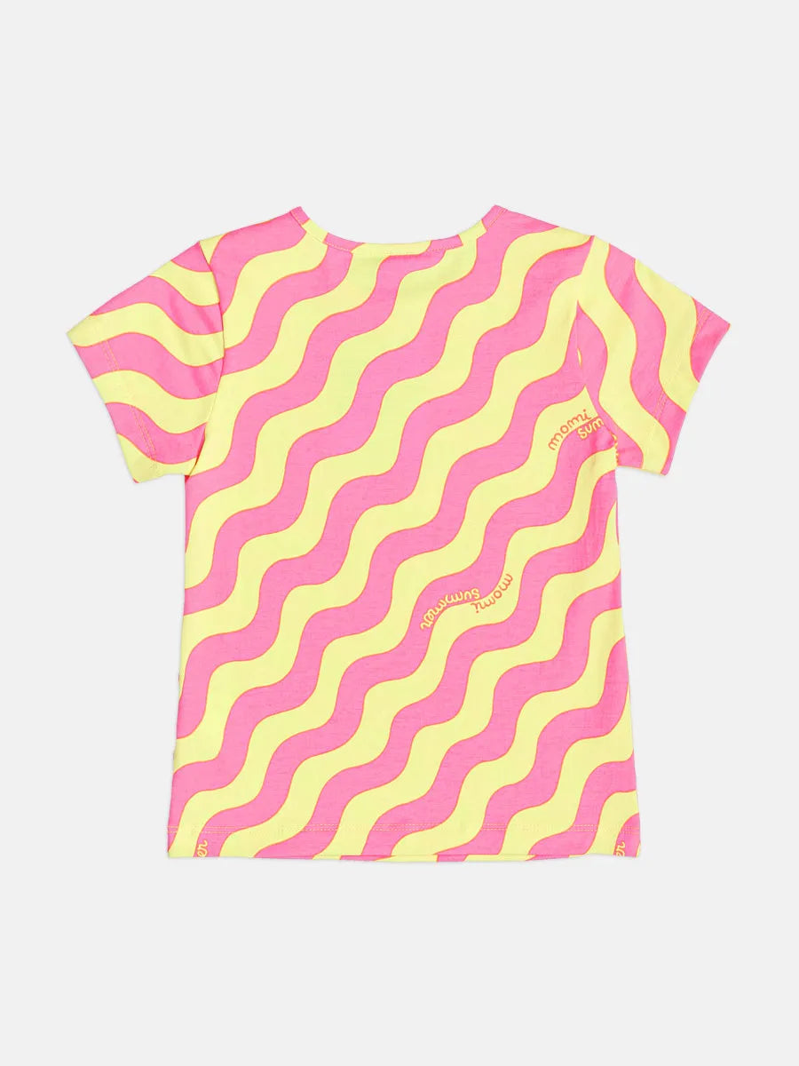Blusa Infantil Menina Momi Ondas Coloridas
