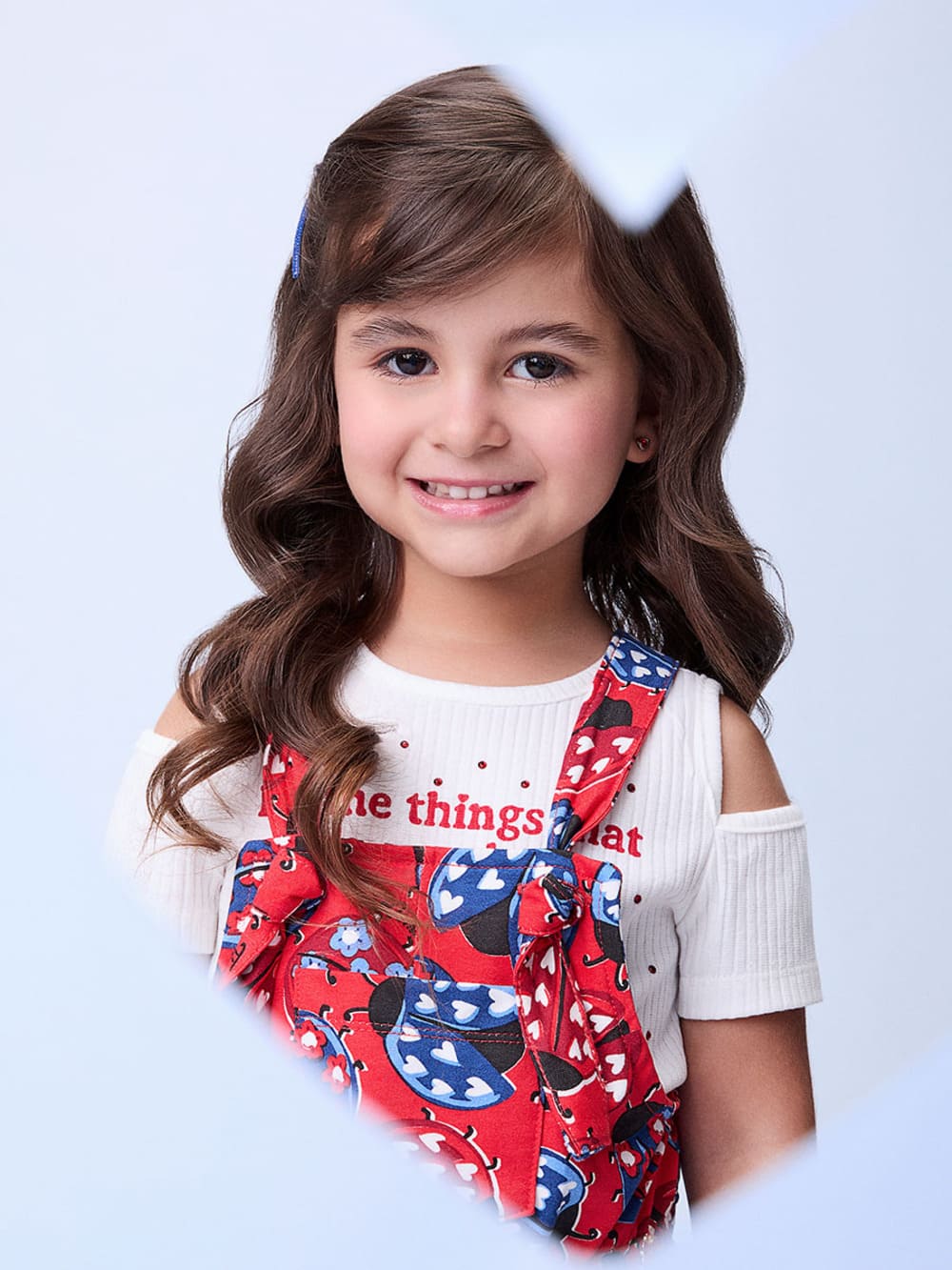 Jardineira Infantil Momi Verão Joaninha Com Blusa Canelada