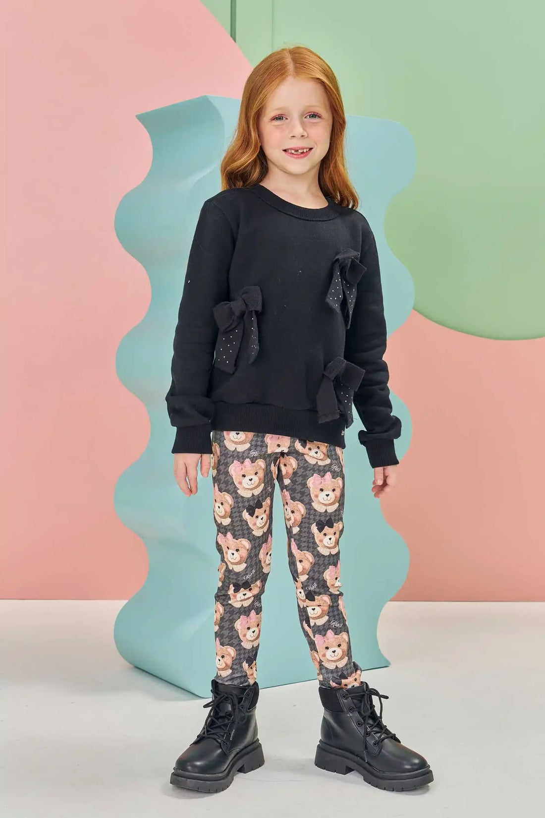 Calça Legging Infantil Kukie Inverno Ursinhos