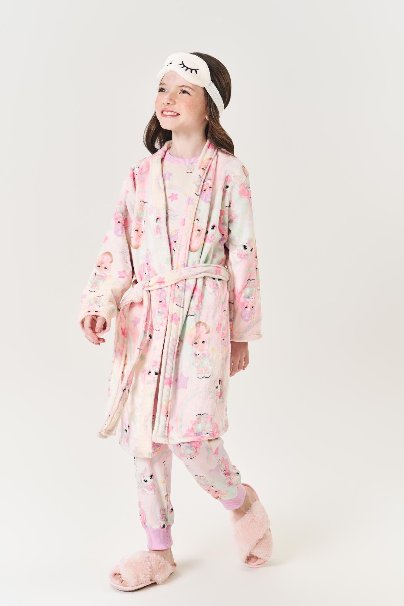 Roupão Infantil Cinti Inverno Colorido Estrelinha
