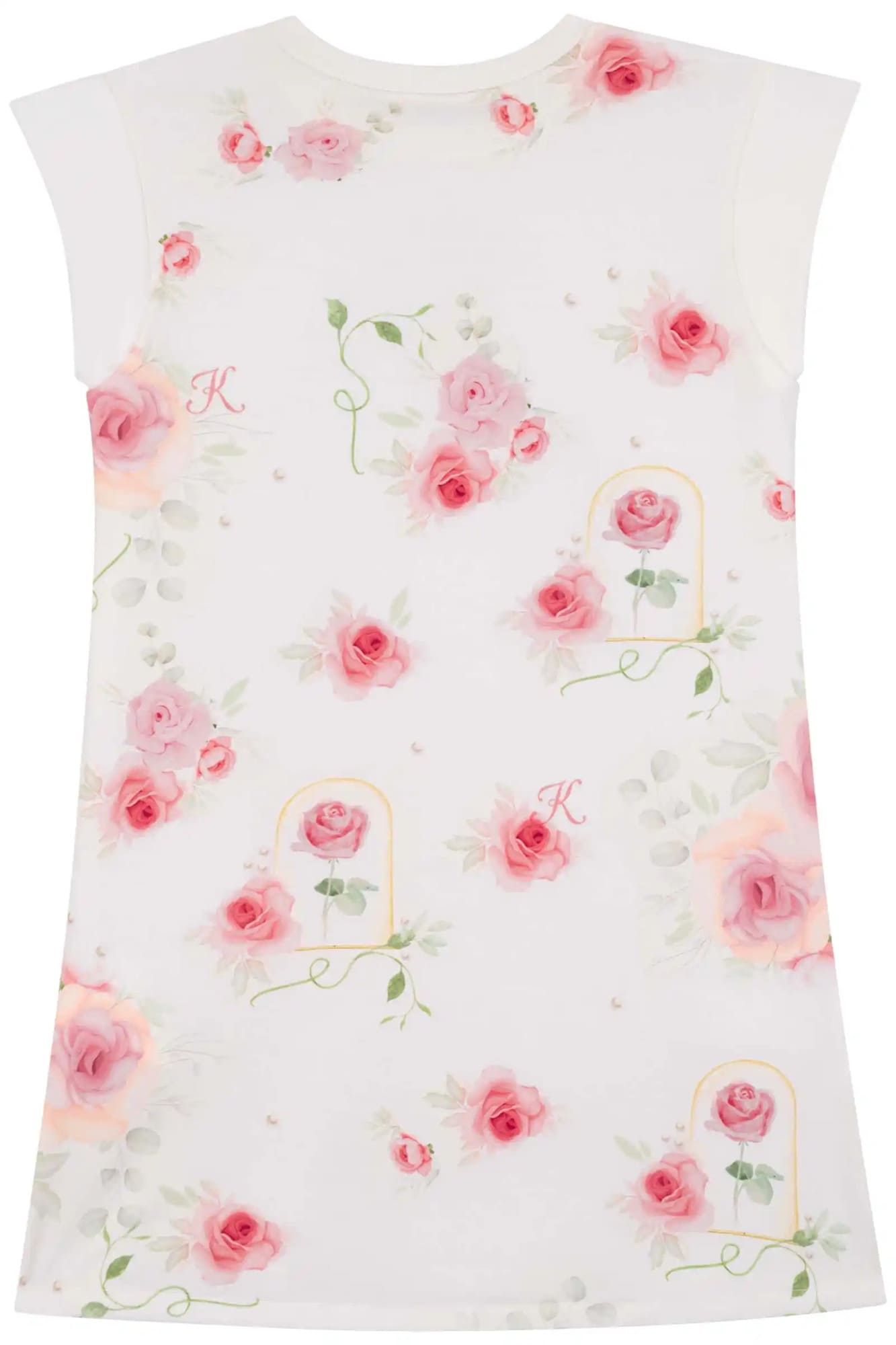 Vestido Infantil Kukiê Verão Branco Princesa Bela
