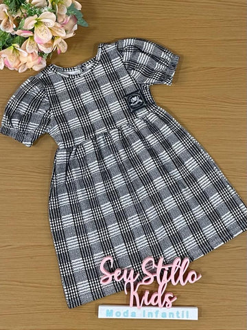 Vestido Infantil Momi Inverno Xadrez