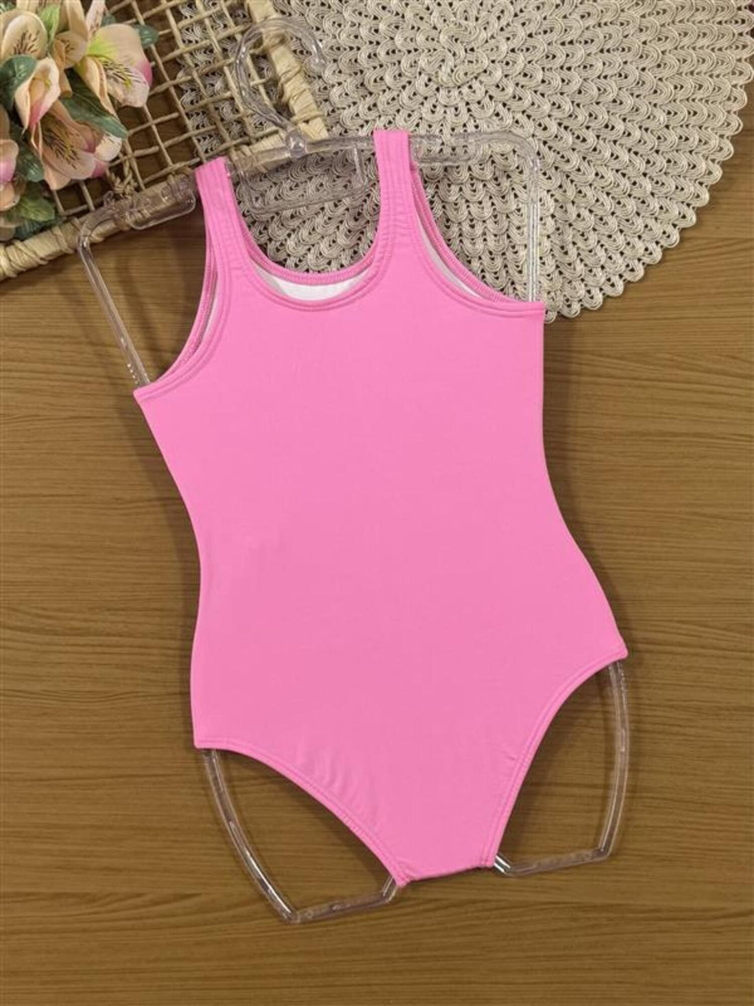 Maiô Infantil Kukiê Verão Rosa Unicórnio Fundo do Mar