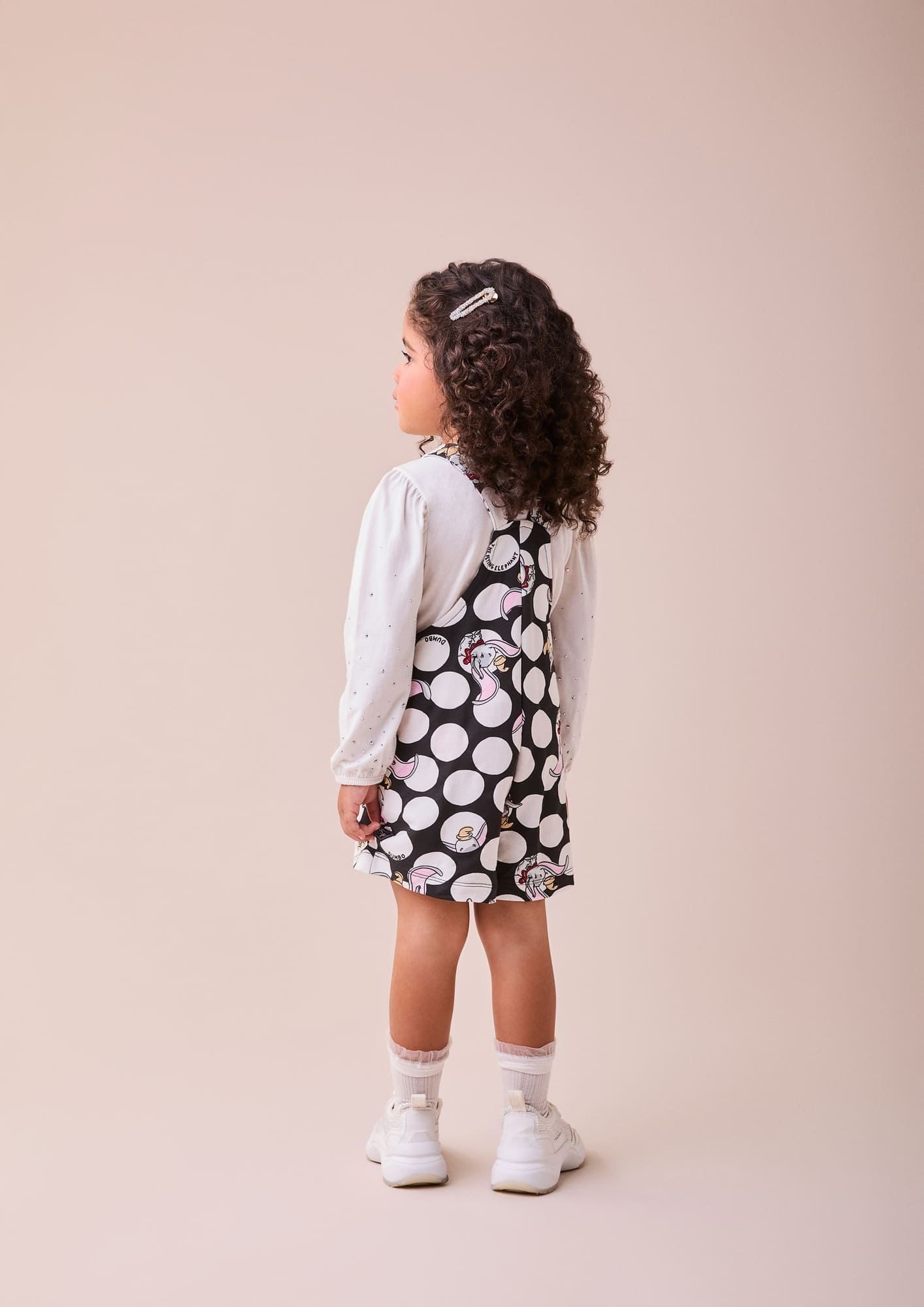 Jardineira Infantil Momi Inverno Moletinho Dumbo