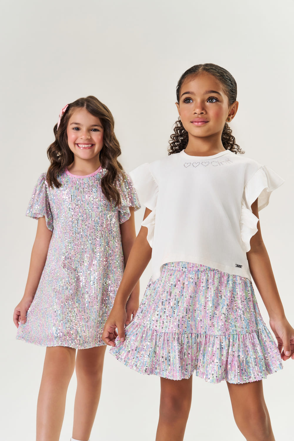 Vestido Infantil Cinti Verão com Paetê