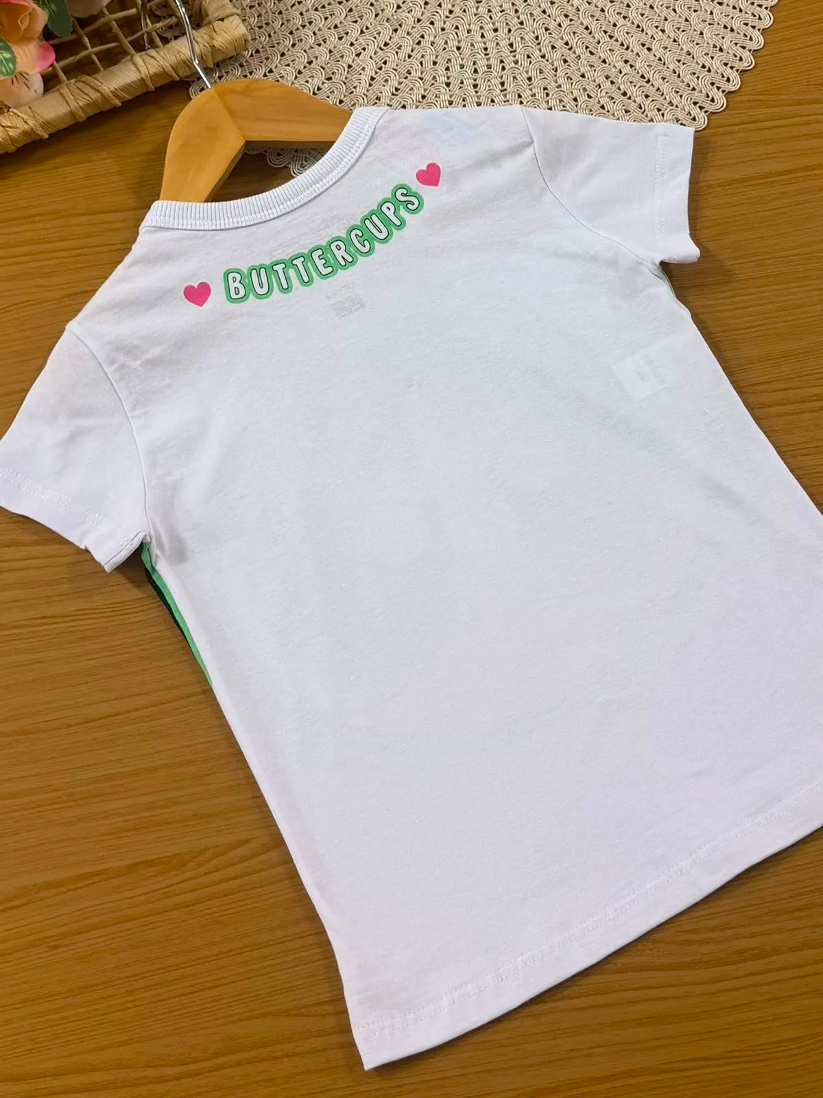 Pijama Infantil Menina Veggi com Shorts Colorido e Blusa Docinho As Meninas Superpoderosas