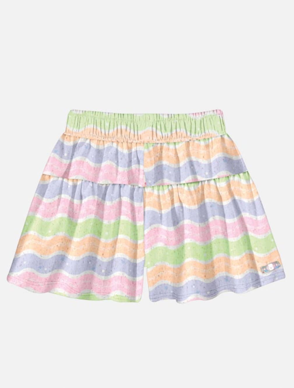 Conjunto Infantil Cinti Verão Shorts e Blusa Ondas Neon