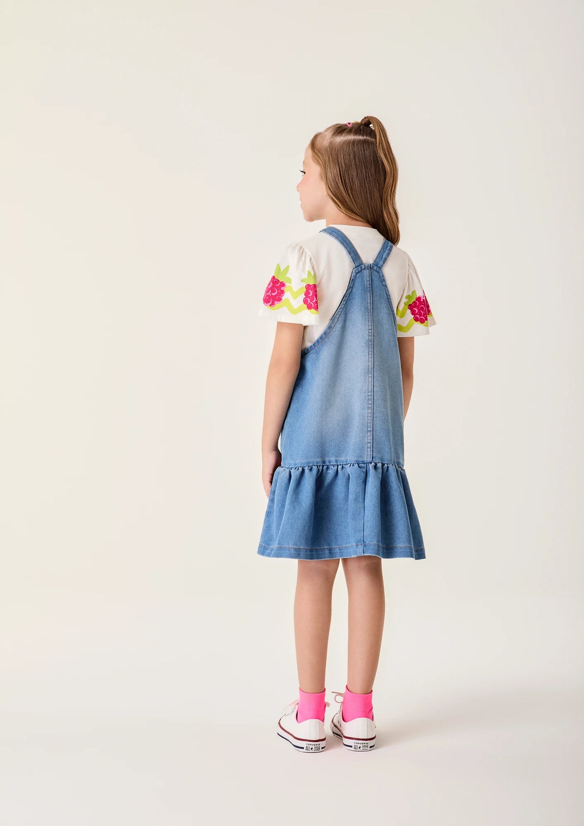 Blusa Infantil Menina Bimbi Branca Amora