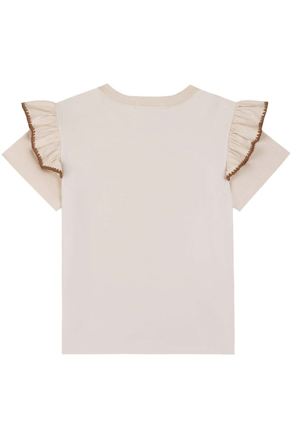 Blusa Infantil Kukiê Verão Bege Pandinha Vermelho