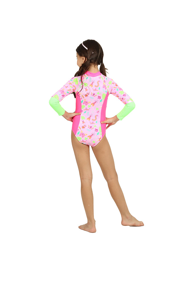 Maiô Infantil Siri Kids Manga Longa Lorena Insetolândia 39175
