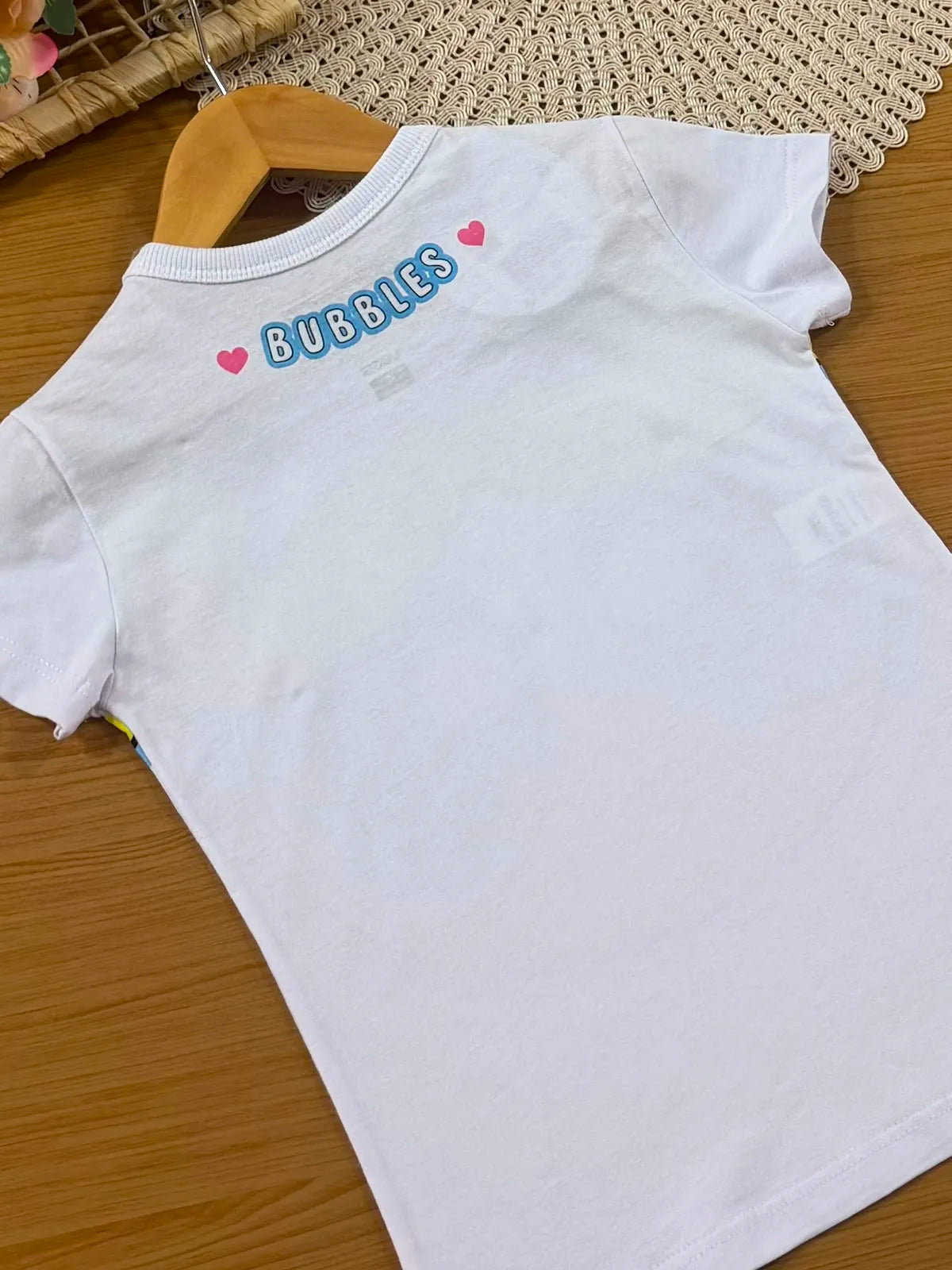 Pijama Infantil Menina Veggi com Shorts Colorido e Blusa Lindinha As Meninas Superpoderosas