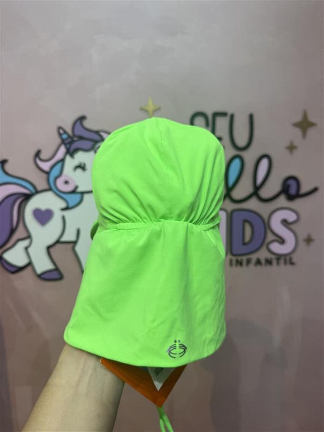 Chapéu Proteção UV infantil Siri Kids Euforia Verde Neon