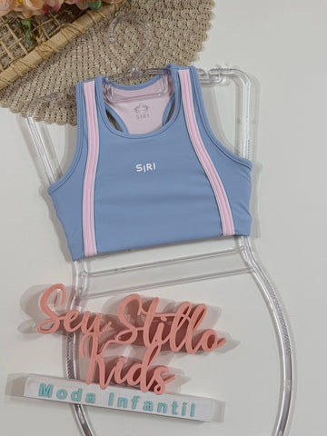 Top Infantil Siri Kids Sport Jessica Azul 42645