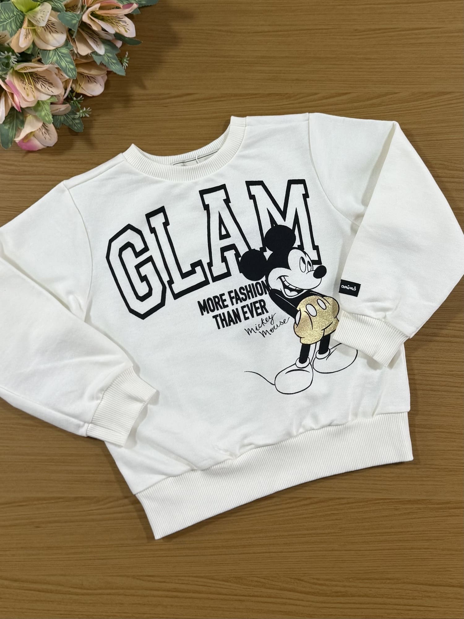 Conjunto Infantil Animê Inverno com Saia e Casaco Mickey Disney