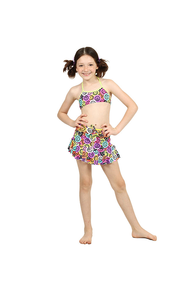 Short Saia Infantil Siri Kids Poliamida Amanda Emojis 39211