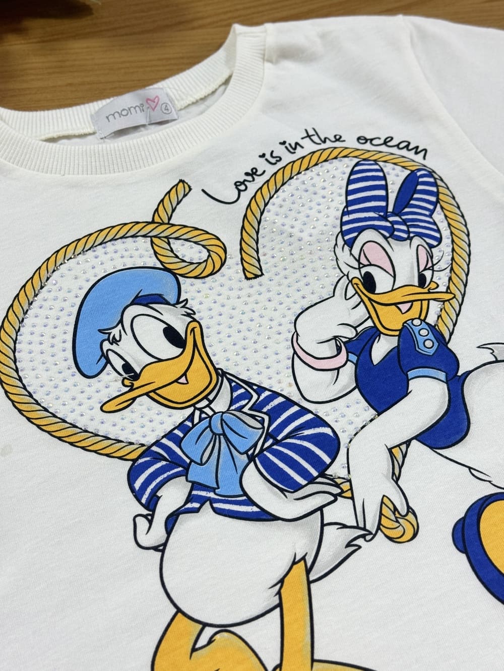 Blusa Infantil Momi Verão Pato Donald e Margarida Disney