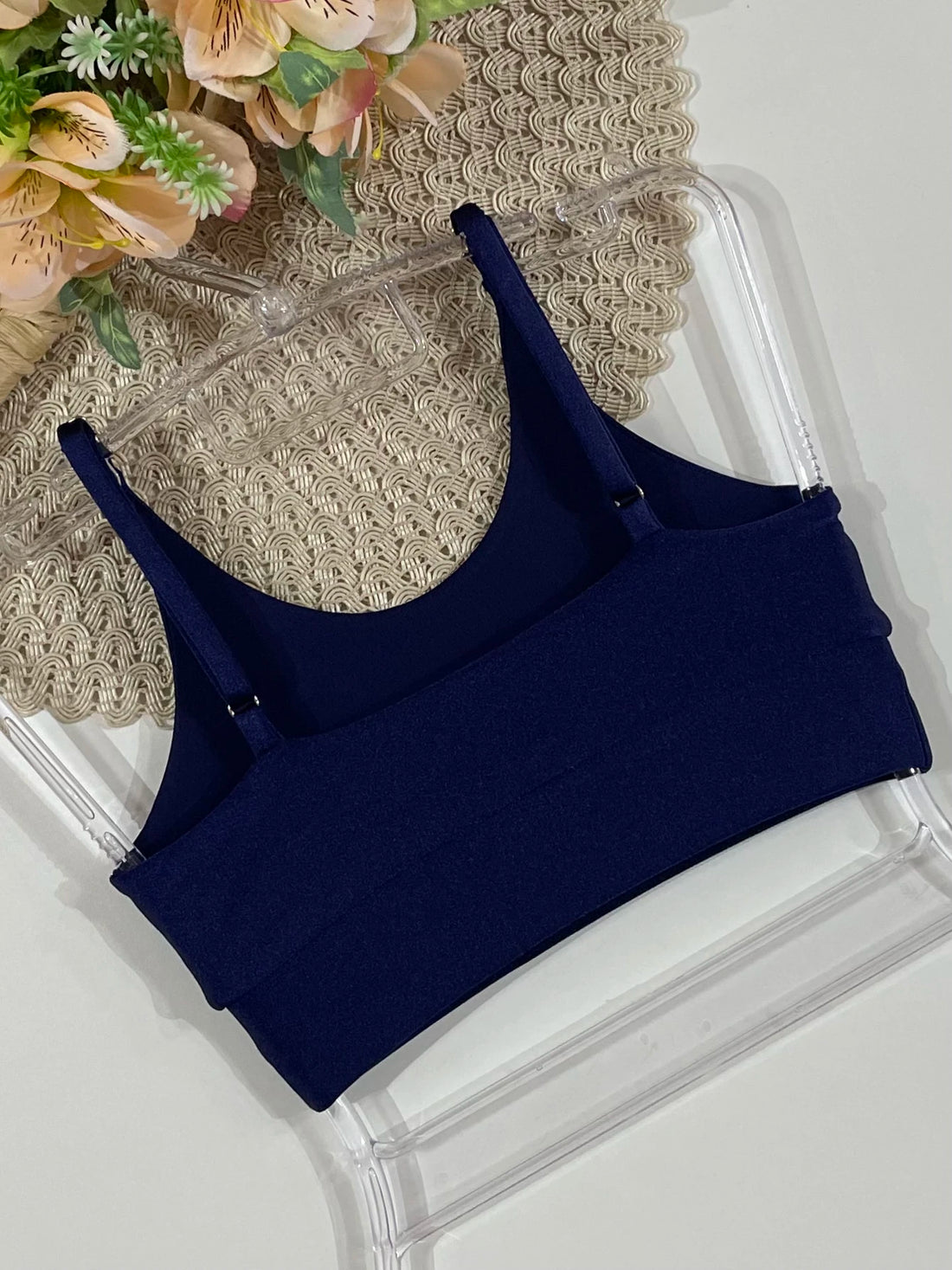 Top Infantil Siri Kids Sport Sara Trilobal Azul Marinho 42599