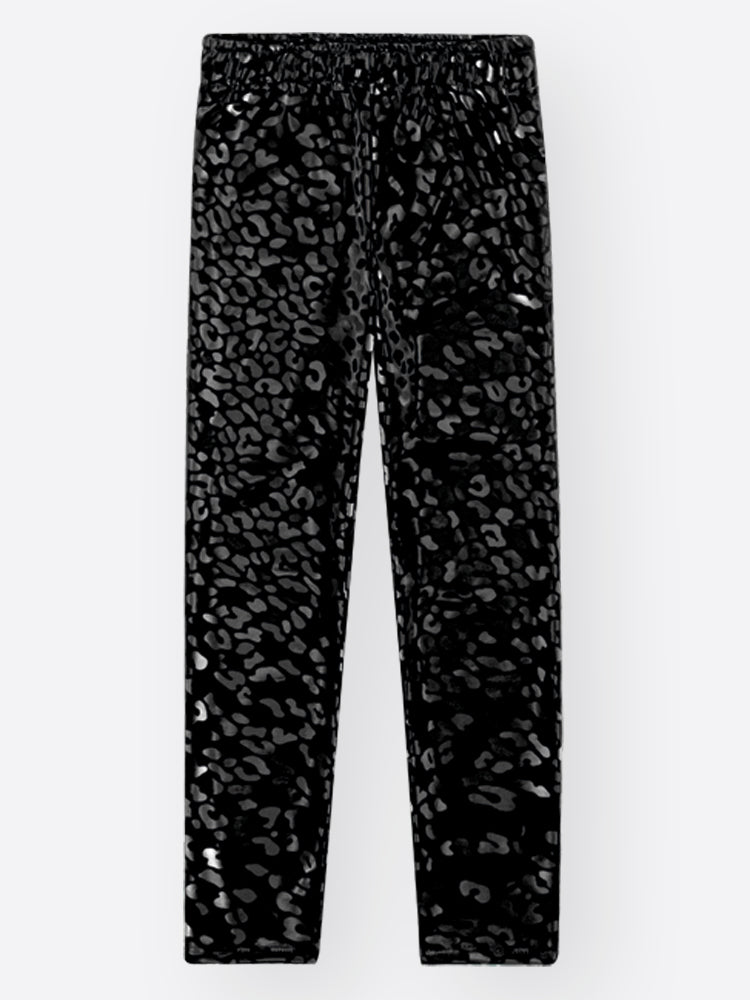 Conjunto Infantil Cinti Inverno com Calça Legging Preta e Moletom Rosa Make It Cool