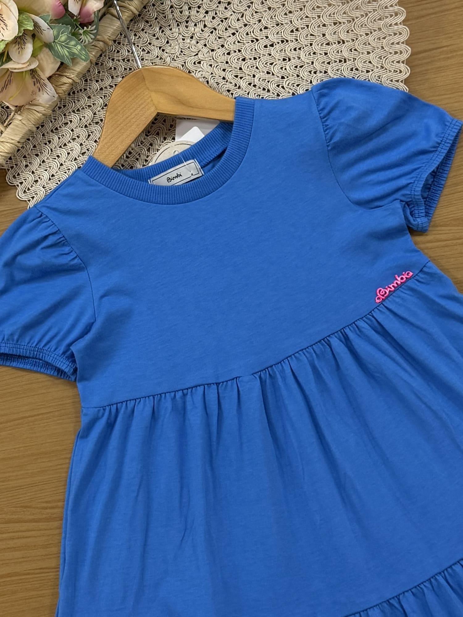 Vestido Infantil Bimbi Verão Azul