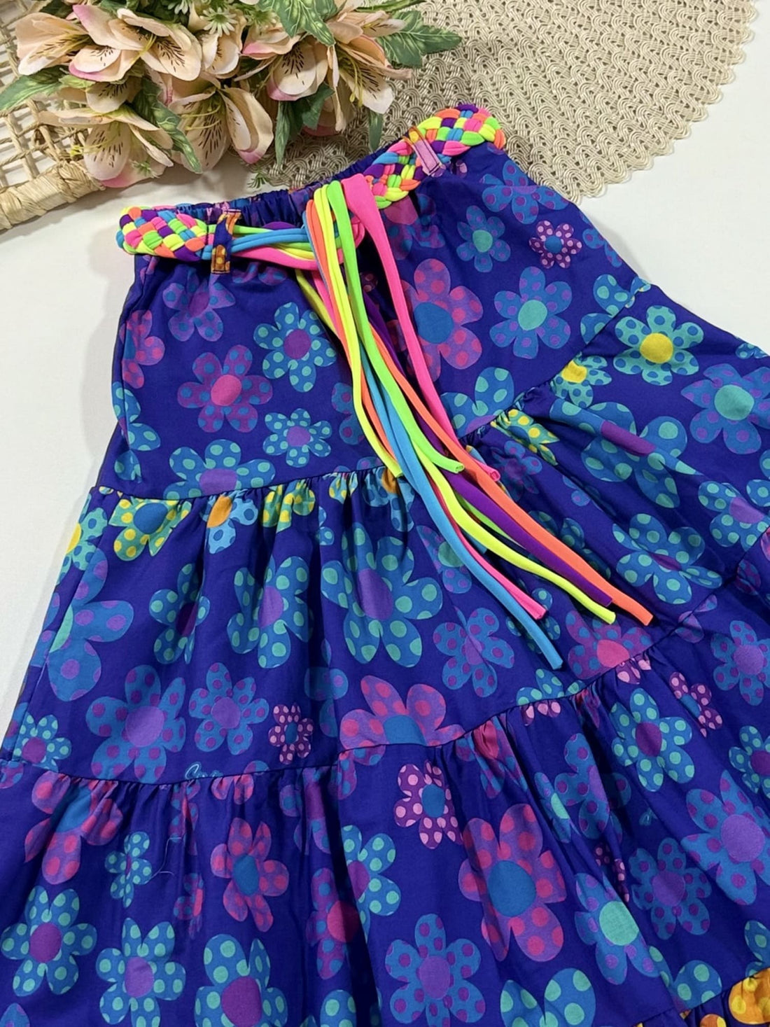 Saia Infantil Siri Kids Diana Est Jardim Colorido 40050