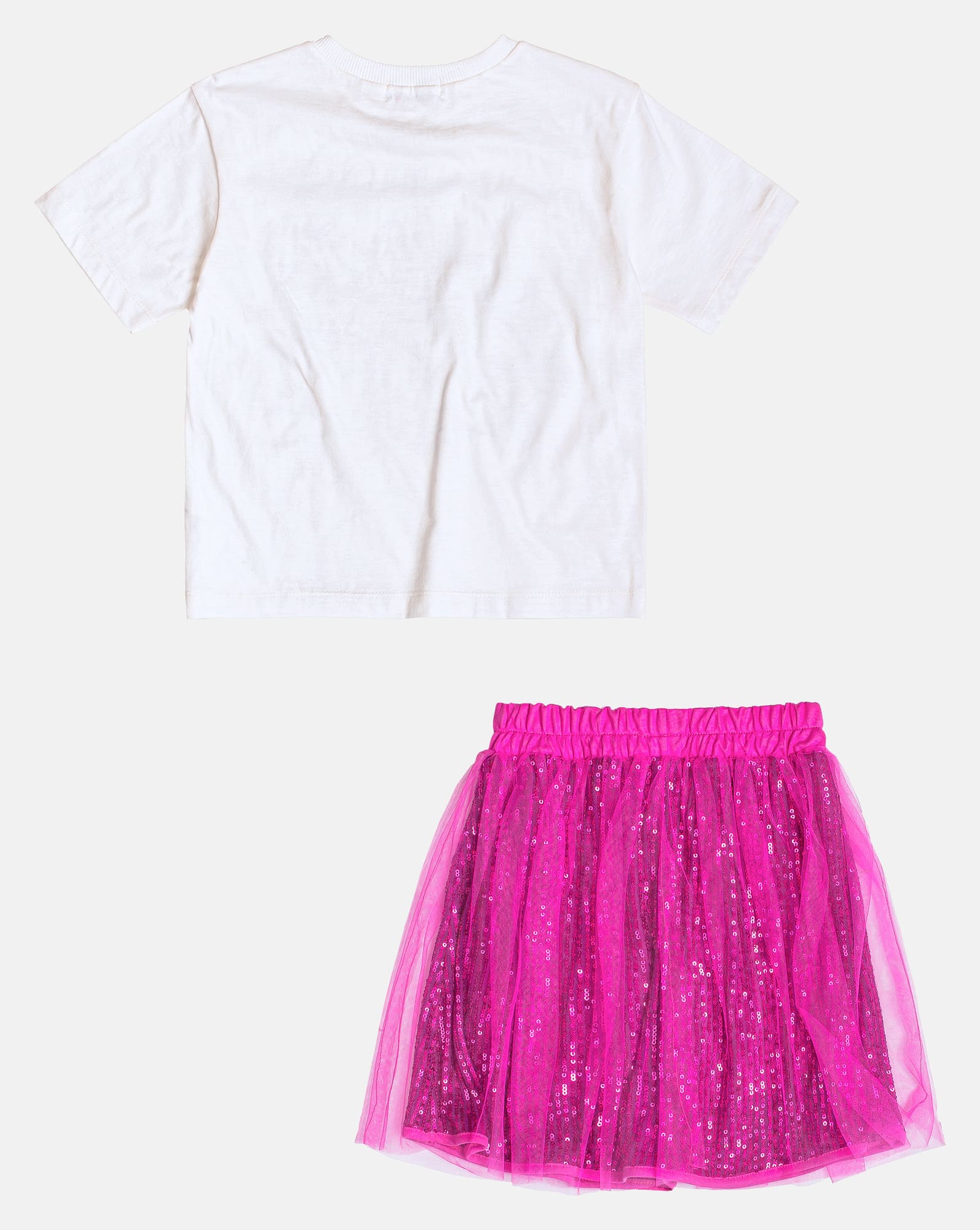 Conjunto Infantil Momi Inverno com Saia Rosa e Blusa Bela Adormecida Disney