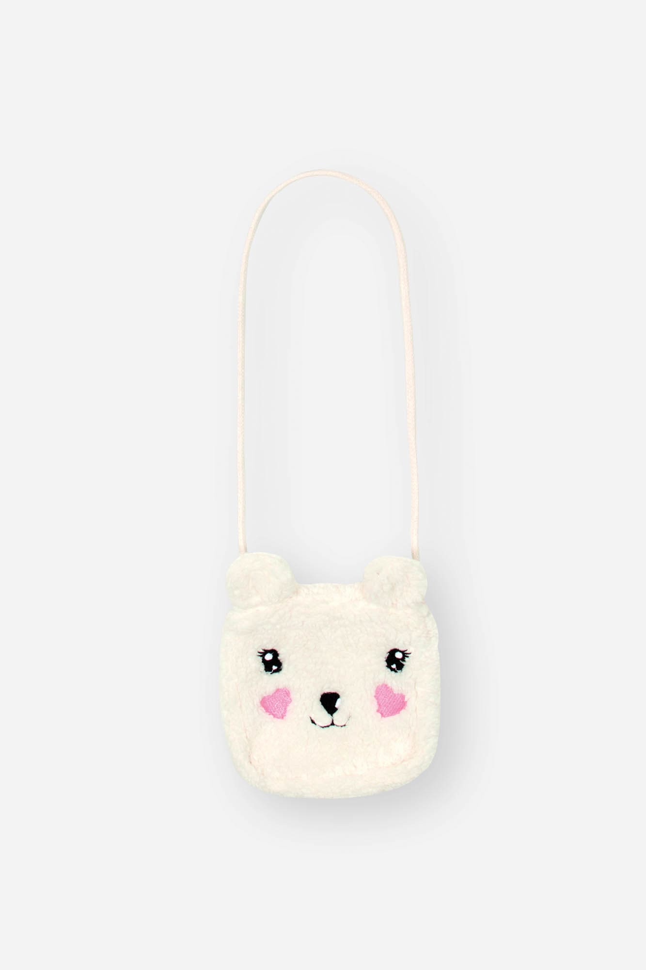 Vestido Infantil Inverno Cinti Rosa Ursinho com Bolsinha