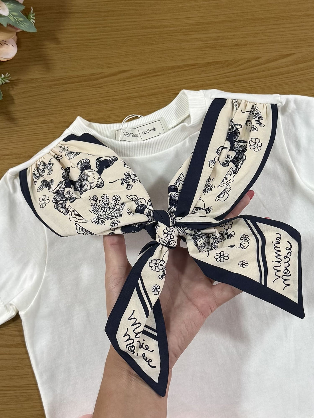 Blusa Infantil Animê Inverno Manga Curta Minnie Disney