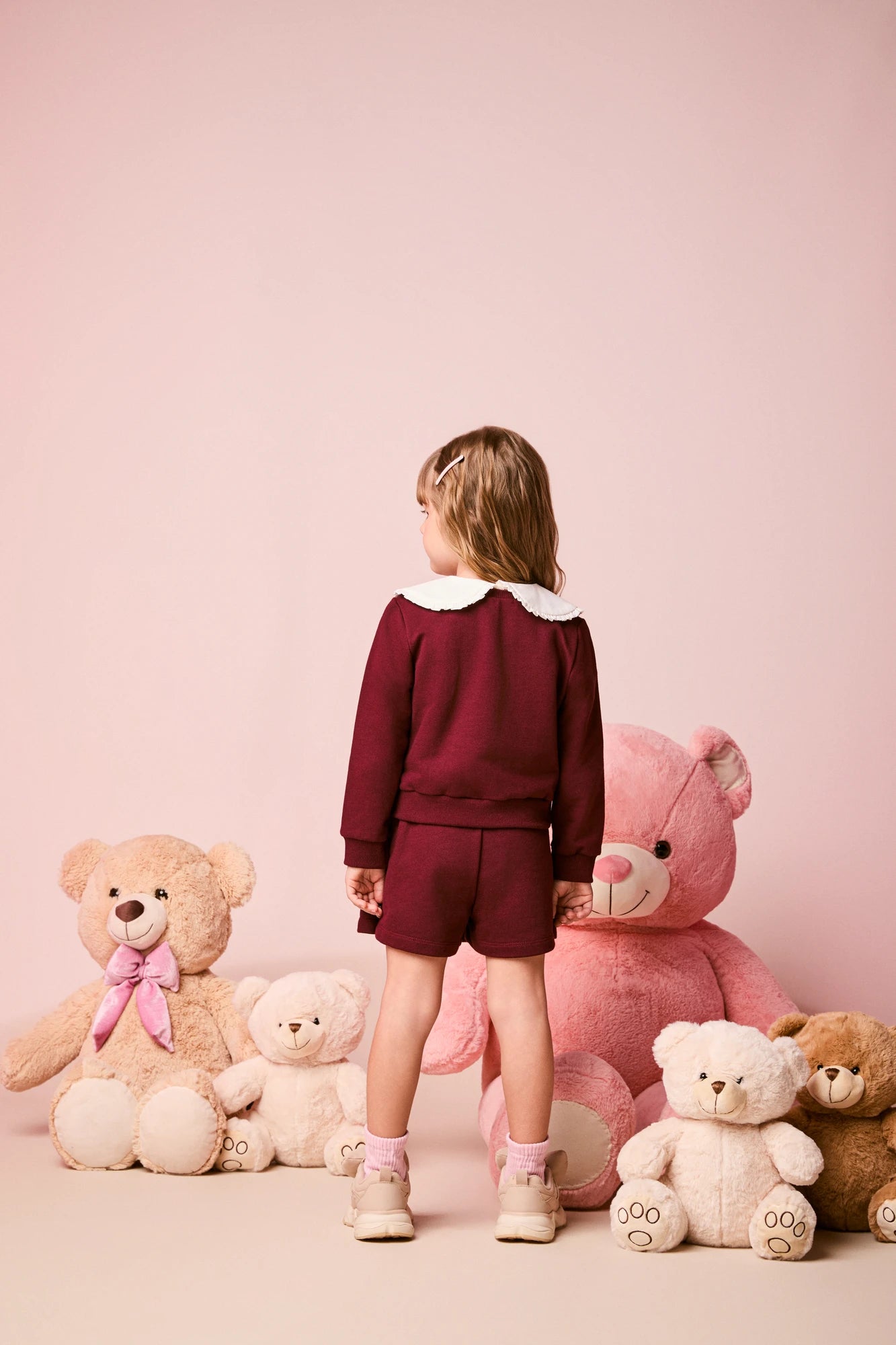 Conjunto Infantil Momi Inverno com Shorts Saia e Moletom sem Flanela Season of Love
