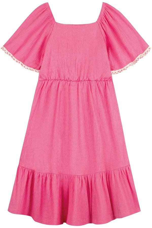 Vestido Infantil Kukiê Verão Rosa Love