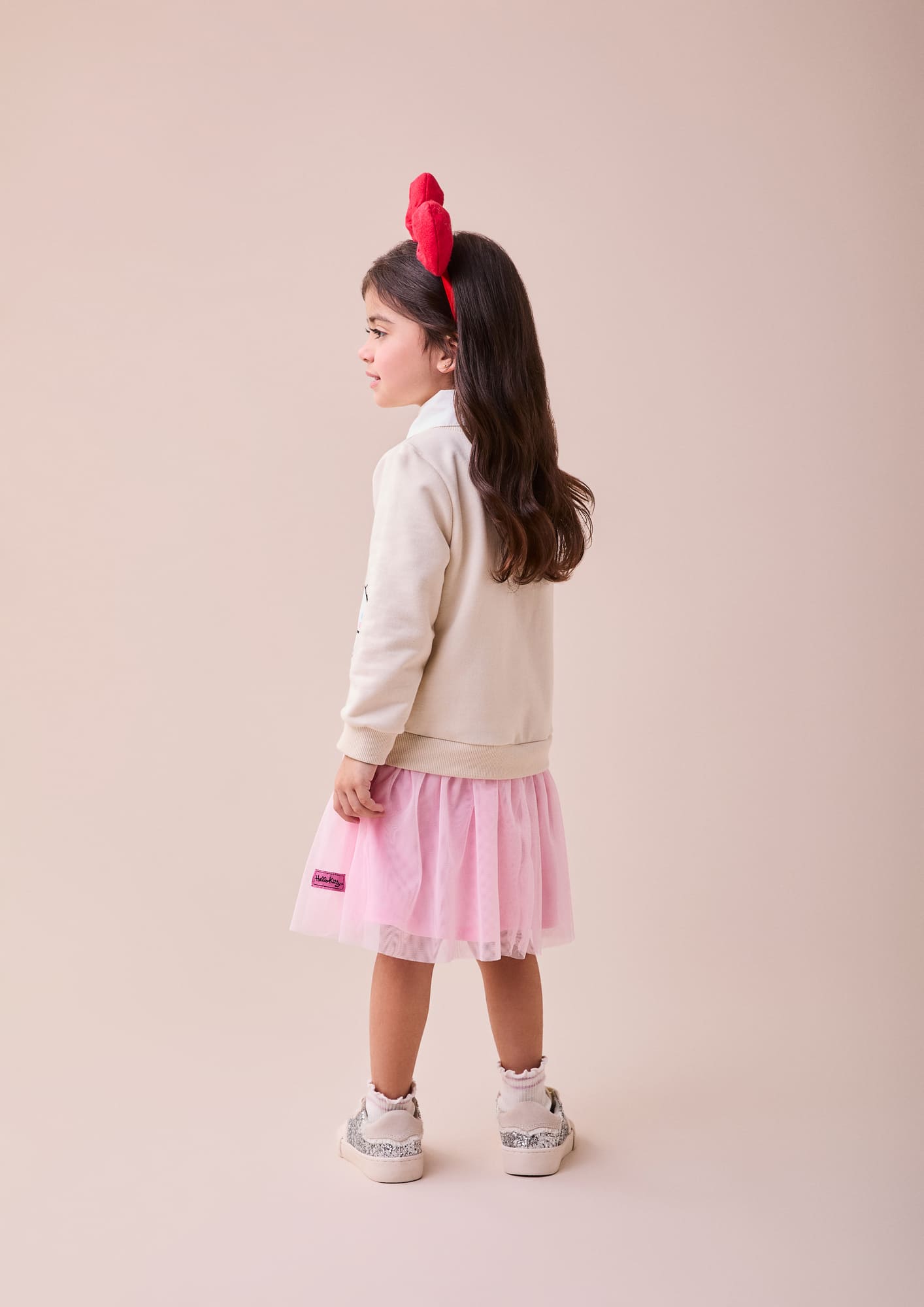 Vestido Infantil Momi Inverno Bege Hello Kitty Amigos
