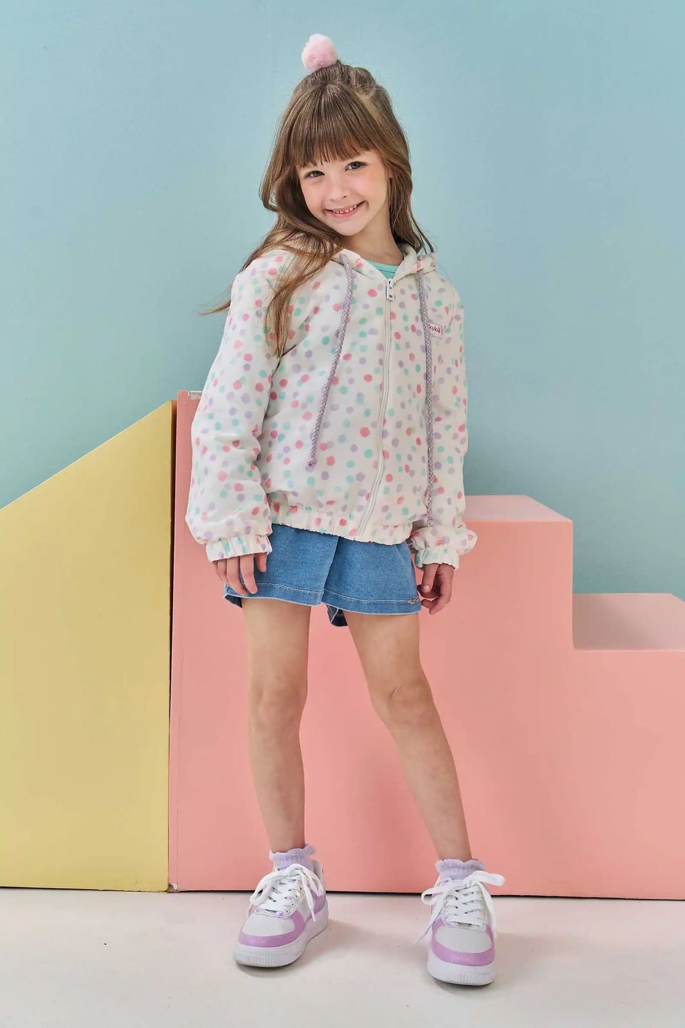 Jaqueta Infantil Kukie Inverno Corta Vento Colors