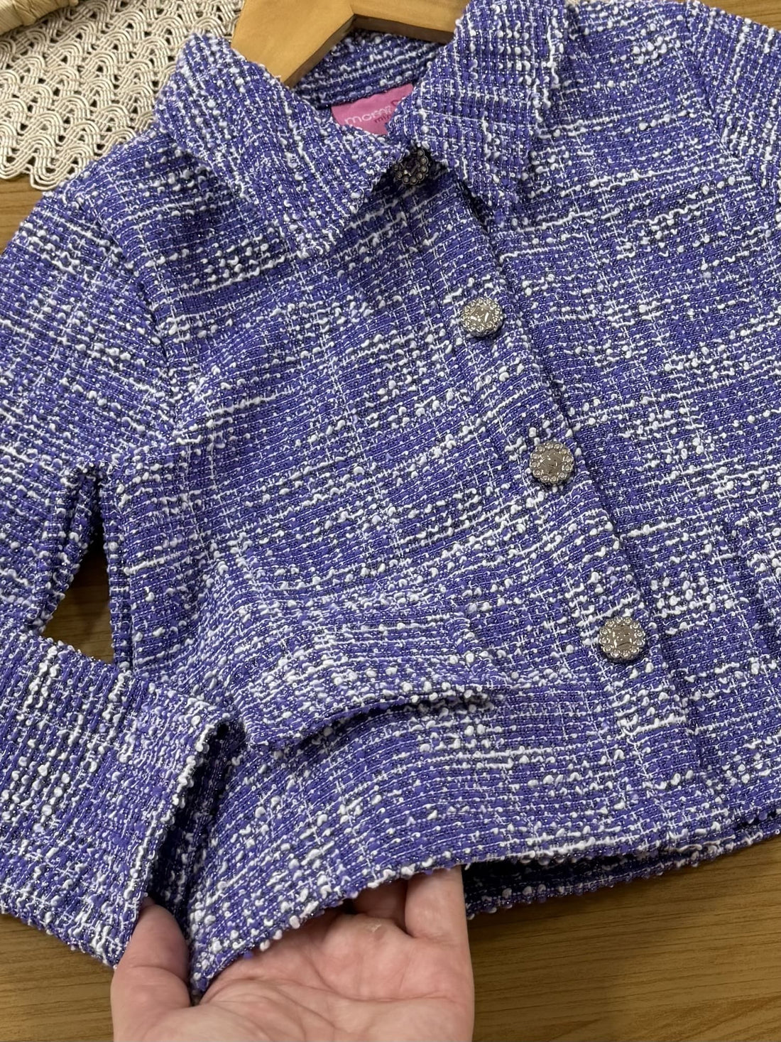 Jaqueta Infantil Momi Inverno Lilás com Brilho
