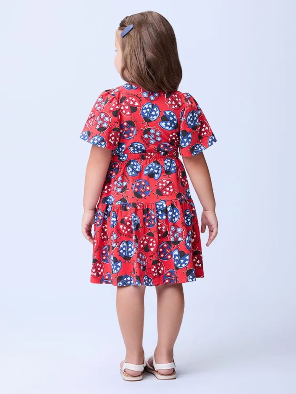 Vestido Infantil Momi Verão Vermelho Joaninha