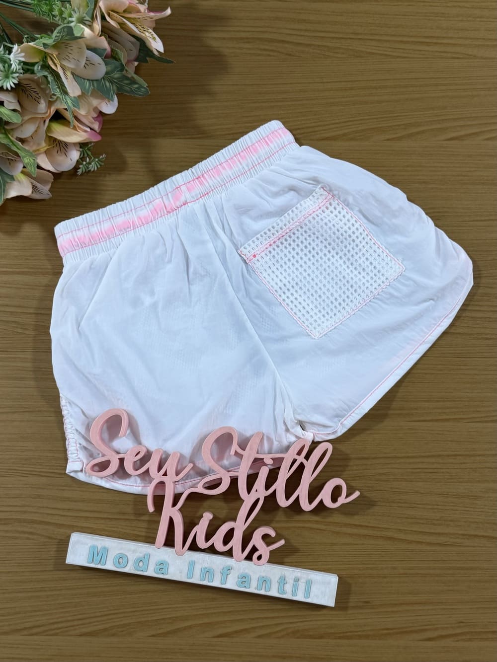 Shorts Infantil Catavento Verão Branco