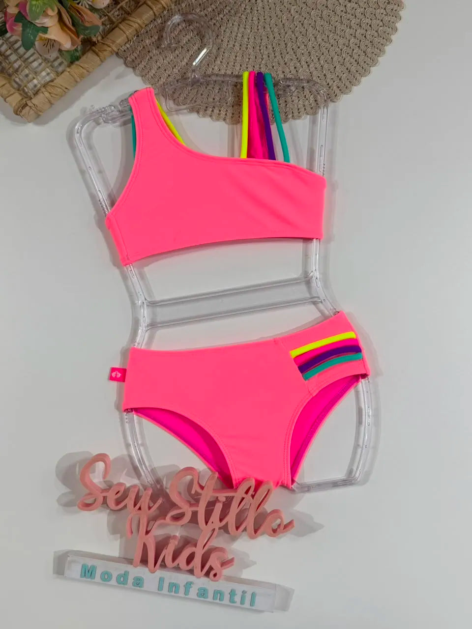 Biquíni Infantil Siri Kids Salmão Maite Zig Zag 43044