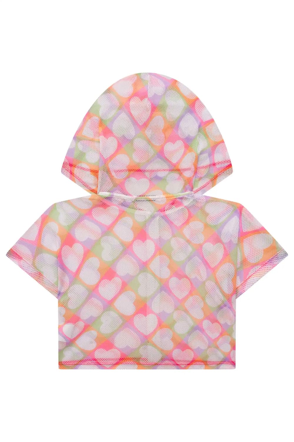 Conjunto Infantil Kukie Verão Saia e Blusa com Colete Corações Coloridos