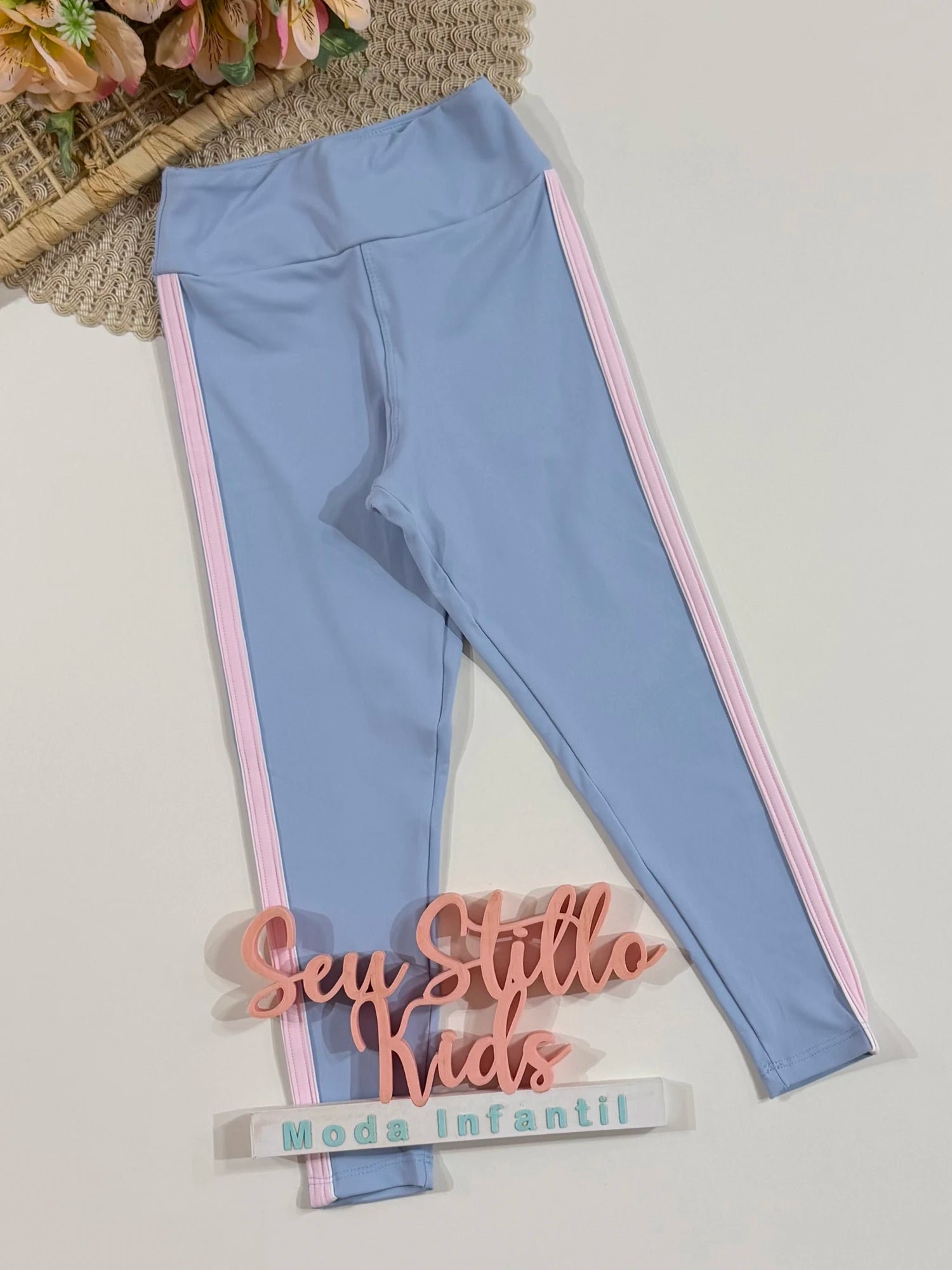 Calça Legging Infantil Siri Kids Sport Jessica Azul 42644