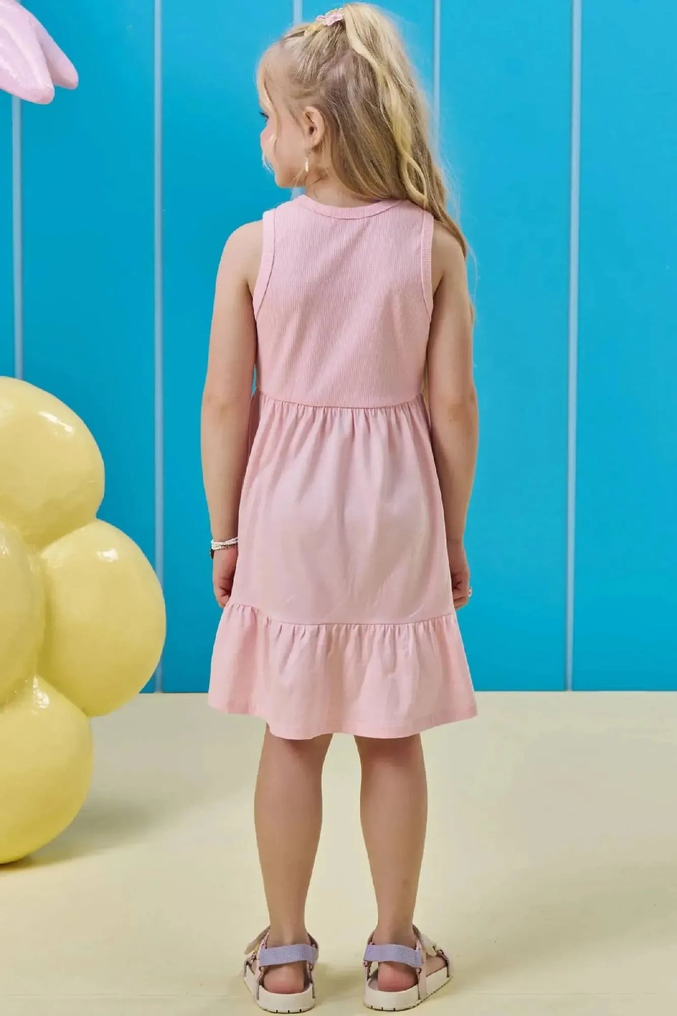 Vestido Infantil Kukiê Rosa Florzinhas