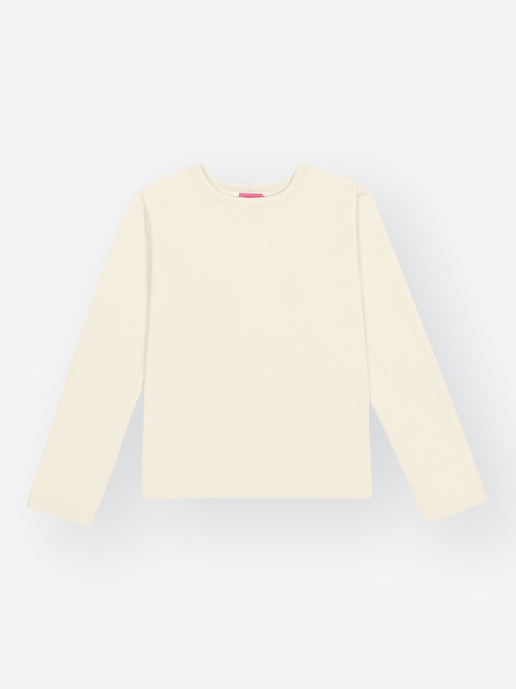 Blusa Infantil Cinti Inverno Manga Longa Térmica Branca