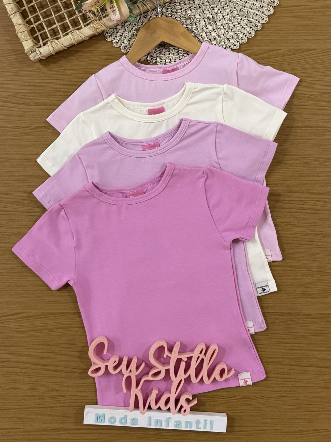 Blusa Infantil Cinti Verão Lilás